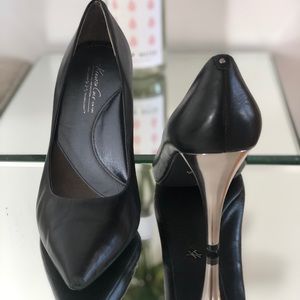 Silver Edition Leather Pumps NEVER worn!